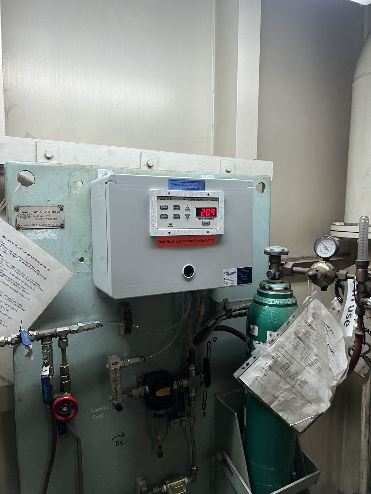 Marine nitrogen generator service and commissioning 10